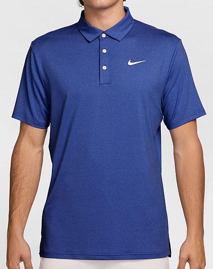 Nike Dri-FIT Tour Heathered Left Chest Logo Golf Shirts