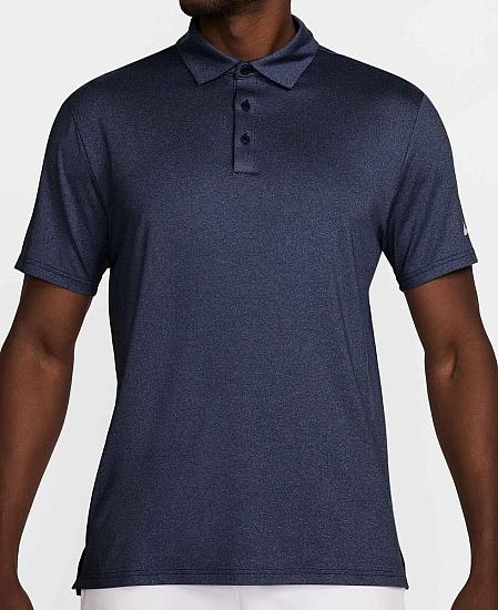 Nike Dri-FIT Tour Heathered Left Sleeve Logo Golf Shirts
