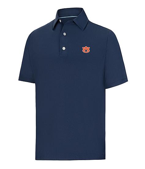 FootJoy Tonal Dot Print Golf Shirts - Auburn