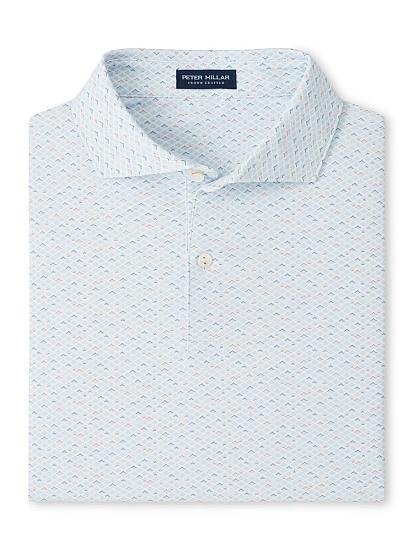 Peter Millar Soprano Waves Performance Jersey Golf Shirts - Tour Fit