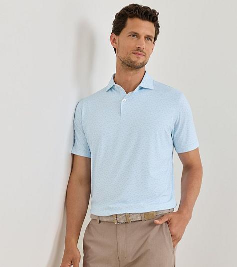 Peter Millar Soprano Waves Performance Jersey Golf Shirts - Tour Fit