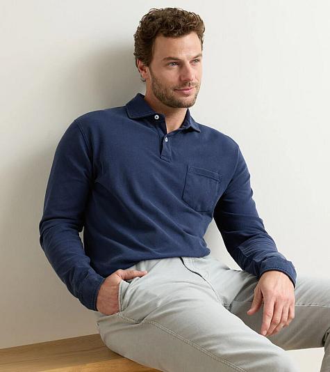 Peter Millar Everyday Pique Long Sleeve Golf Shirts