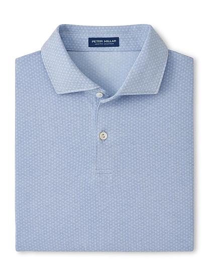 Peter Millar Albatross Diamond Cotton-Blend Pique Golf Shirts - Tour Fit
