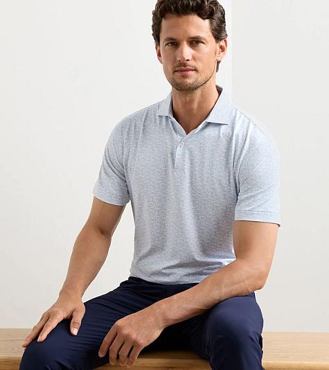 Peter Millar Melody Sea Performance Jersey Golf Shirts - Tour Fit