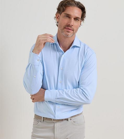 Peter Millar Crown Crafted Excursionist Flex Solid Sport Shirts