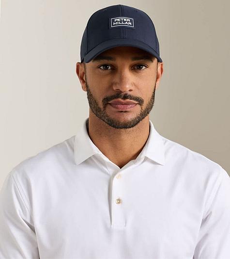 Peter Millar Pursuit Performance Stacked Logo Golf Hats