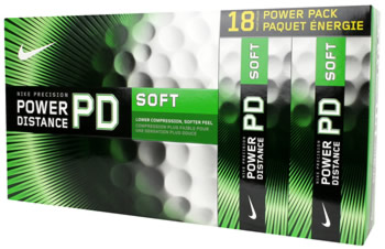 Nike Power Distance Soft Golf Balls - 18 Packs