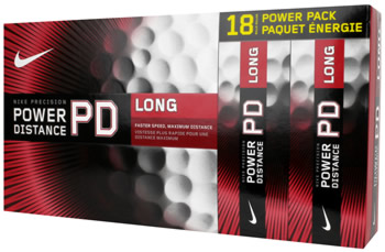 Nike Power Distance Long Golf Balls - 18 Pack
