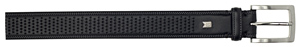 Nike Tiger Woods Collection Black Perforated Glove Leather Belts