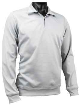 Adidas Contrast Textured Half-Zip Golf Pullovers - CLOSEOUTS