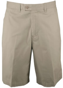 Ashworth Flat Front Cotton Solid Golf Shorts - ON SALE!