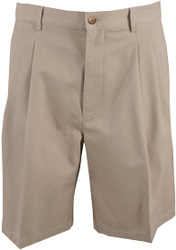 Greg Norman Wrinkle Resistant Pleated Golf Shorts - CLOSEOUTS