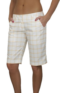 Adidas Women's ClimaLite Plaid Golf Shorts - ON SALE!