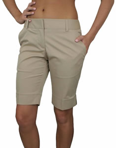 Adidas Women's ClimaLite Stretch Bermuda Golf Shorts - CLOSEOUTS