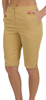 EP Pro Women's Twill Golf Shorts with Curved Hem - CLEARANCE