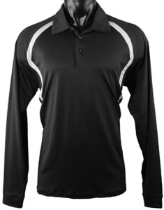 Adidas ClimaLite Long Sleeve Color Block Golf Shirts - CLOSEOUTS