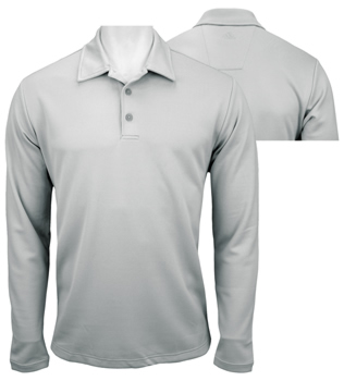 Adidas ClimaLite Warm Textured Long Sleeve Golf Shirts - CLOSEOUTS
