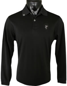 Ashworth EZ-Tech Interlock Solid Long Sleeve Golf Shirts - CLEARANCE