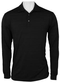 Nike Tiger Woods Dri-FIT Heather Stripe Long Sleeve Golf Shirts - CLOSEOUTS