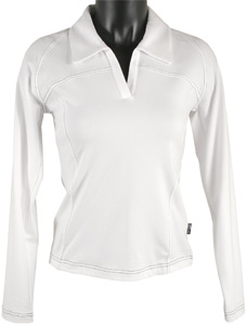 Adidas Women's ClimaLite Long Sleeve Contrast Polos - SOLD OUT FOREVER!