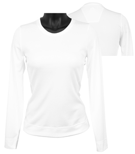 Adidas Women's ClimaLite Long Sleeve Layering Crew Golf Shirts - CLOSEOUTS