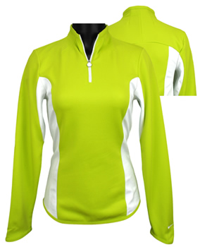 Nike Women's Dri-FIT Texture Half-Zip Long Sleeve Golf Shirts - CLOSEOUTS