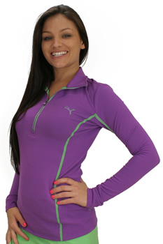 Puma Women's Monoline Quarter-Zip Long Sleeve Golf Shirts - CLEARANCE