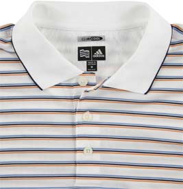 Adidas ClimaCool Raised Stripe Jersey Polos - ON SALE!
