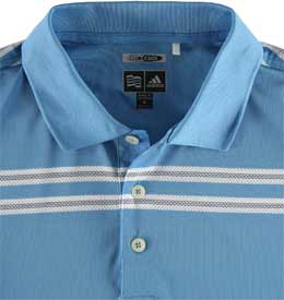 Adidas ClimaCool Double Bar Stripe Golf Shirts - On Sale!