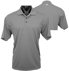 Adidas ClimaLite Textured Solid Golf Shirts - CLOSEOUTS