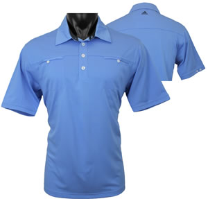 Adidas ClimaCool 3-Stripes Pocket Golf Shirts - CLOSEOUTS