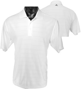 Adidas ClimaCool Textured Solid Golf Shirts - CLOSEOUTS