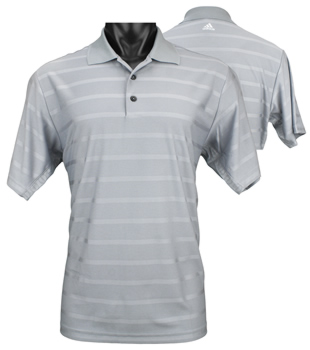 Adidas ClimaCool Textured Solid Golf Shirts - CLOSEOUTS