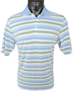 Ashworth EZ-Tech Interlock Stripe Golf Shirts - CLEARANCE