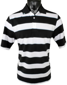 Ashworth EZ-Tech Pique Stripe Golf Shirts - CLEARANCE