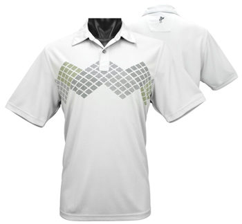 Ashworth Performance Front Panel Engineer Print Golf Shirts - CLEARANCE