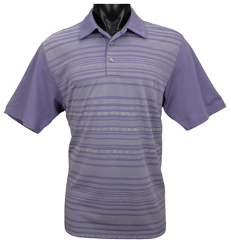 Ashworth Front Panel Stripe Print Golf Shirts - CLEARANCE