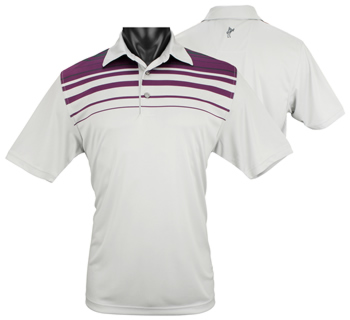 Ashworth Performance Front Panel Engineer Golf Shirts - CLEARANCE