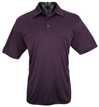 Ashworth Performance Pencil Stripe Golf Shirts - CLEARANCE