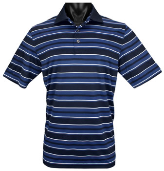 Ashworth Performance Front Panel Print Golf Shirts - CLEARANCE