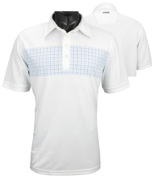 Ashworth Performance Chest Print Golf Shirts - CLEARANCE