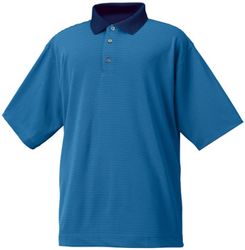 FootJoy Heather Stretch Lisle Stripe Golf Shirts