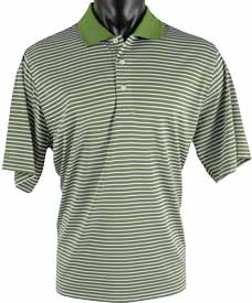Greg Norman Performance Mini Stripe Golf Shirts - ON SALE!