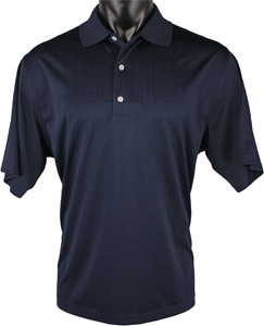 Greg Norman Nautical Textured Solid Golf Shirts - CLOSEOUTS