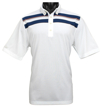 Greg Norman Webster Engineered Stripe Golf Shirts - CLEARANCE