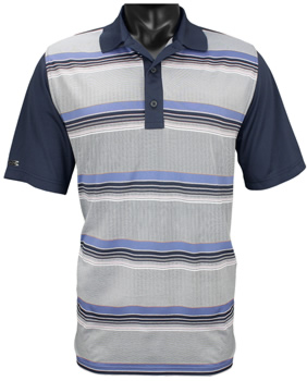 Greg Norman Del Sol Stripe Golf Shirts - CLEARANCE