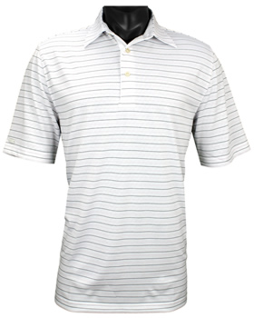 Greg Norman La Playa Embossed Stripe Golf Shirts - CLEARANCE