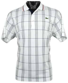 Lacoste Short Sleeve Check Super Dry Golf Shirts - ON SALE - HOLIDAY SPECIAL