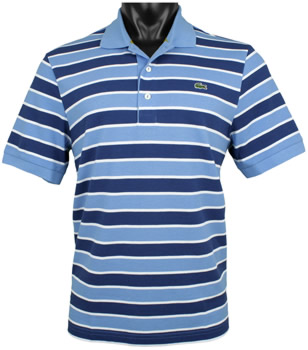Lacoste Short Sleeve Multi-Stripe Pique Golf Shirts - ON SALE - HOLIDAY SPECIAL