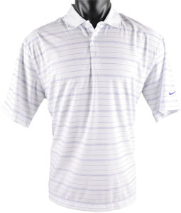 Nike Dri-FIT UV Tech Core Stripe Golf Shirts - CLOSEOUTS